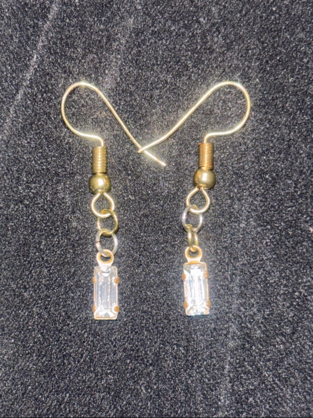 Hand Crafted Clear Crystal Pendant Necklace with Matching Drops - Picture 3 of 3